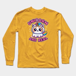 Unicorn are Real - Cat unicorn Long Sleeve T-Shirt